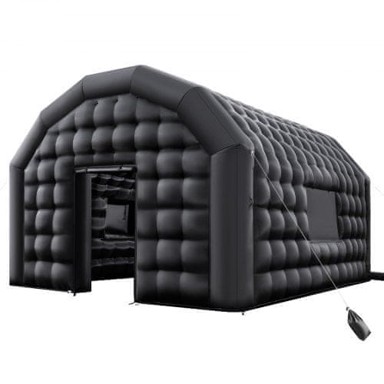 VEVOR Napuhani noćni klub, 5,4x5x4,2 m, crni