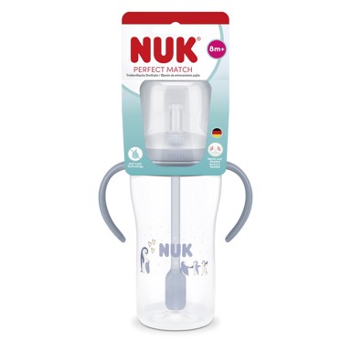 NUK Čašica Perfect Match Learner sa slamkom, 260 ml, sortirane boje