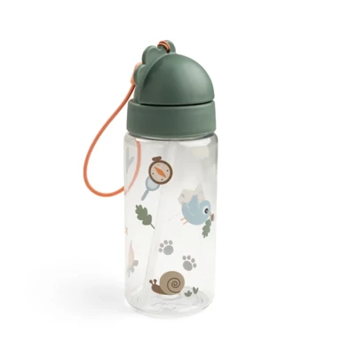 Dječja boca sa slamkom Tiny Trails 350 ml, zelena