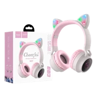 HOCO Bežične slušalice s mačjim ušima W27, sive