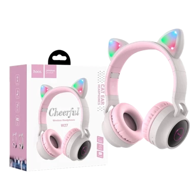 HOCO Bežične slušalice s mačjim ušima W27, sive