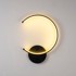 LED Zidna rasvjeta Moon 10 cm, crna