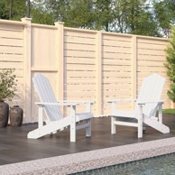 ADIRONDACK Vrtne stolice 2 kom HDPE bijele
