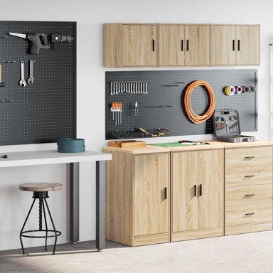 Garažni ormarići, 2 kom, boja hrasta