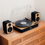 HOUSE OF MARLEY Gramofon Revolution BT Turntable & Speakers, Audio-Technica igla, Bluetooth, bambus