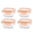 MINILAND Set 4 posude, kvadratne