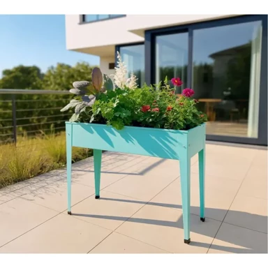 HERSTERA GARDEN Urban, povišena gredica i visoka tegla za cvijeće, 72 l, 100 x 40 x 84 cm, proizvedeno u EU, menta