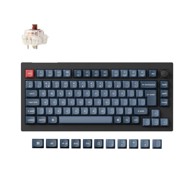 KEYCHRON Tipkovnica mehanička V1 Max, bežična, Gateron Jupiter smeđi prekidači, RGB, crna (V1M-D3-UK)