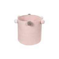 LORENA CANALS Dječja kutija za pohranu Bubbly ø 30x30 cm, svijetloružičasta, tekstilna