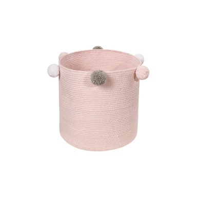 LORENA CANALS Dječja kutija za pohranu Bubbly ø 30x30 cm, svijetloružičasta, tekstilna