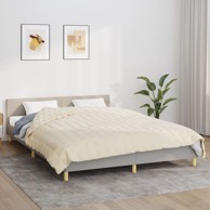 Teška deka svijetla krem 220x240 cm 11 kg od tkanine