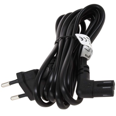 Priključni Kabel, Euro Tip C, 2 m, crni