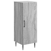 Krevet, 33 x 34,5 x 89,5 cm, konstruirano drvo, siva sonoma