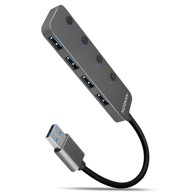 AXAGON USB hub HUE-MSA Superspeed USB-A Switch Hub, 4x USB 3.0, aktiv - 20cm, HUE-MSA
