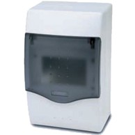 FAMATEL Kutija za osigurače, nadžbuk, 4 osigurača, providna, IP40