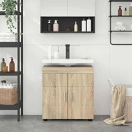 Ormarić za lavabo-umivaonik s pohranom, 60 x 34 x 63 cm, sonoma hrast