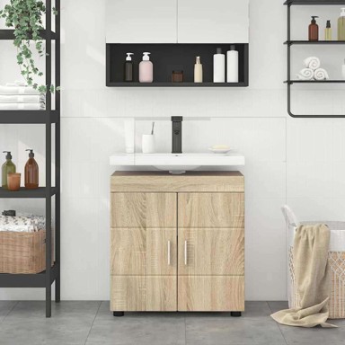 Ormarić za lavabo-umivaonik s pohranom, 60 x 34 x 63 cm, sonoma hrast