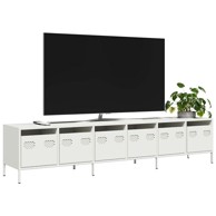 TV Ormarić bijeli 202x39x43,5 cm hladno valjani čelik