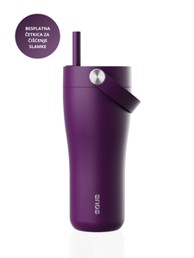 EQUA Termo šalica Carry Cup, za čaj i kavu, 600 ml, nehrđajući čelik, mulberry