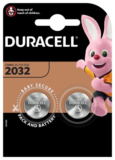 DURACELL Litijska dugmasta baterija CR2032 DL2032 2 kom