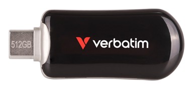 VERBATIM USB-C memorija Plectra, 512 GB, crna