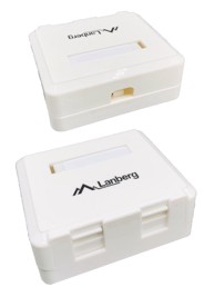 LANBERG Nadogradna kutija za 2 modula keystone adaptera