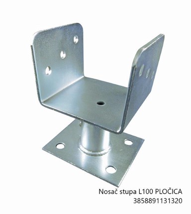 Nosač stupa L100 PLOČICA