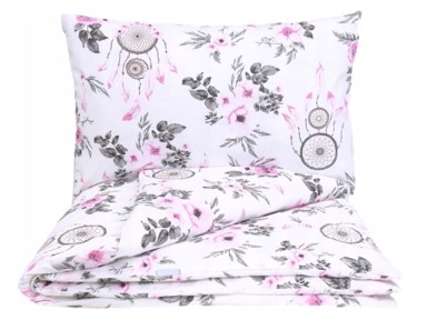 ELINELI Dječja posteljina Hvatač snova, navlaka za poplun 140 x 200 cm, jastuk