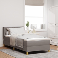 Box Spring krevet s madracem, bež, 100x200 cm