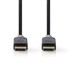 NEDIS DisplayPort kabel muški – muški, 4K 60 Hz, 2 m, antracitno-sivi, pozlaćeni