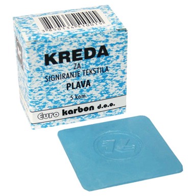 Krojačka kreda, 5 kom, plava