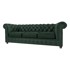 ROPEZ Tamno zelena baršunasta sofa 230 cm Cambridge, 230x99x75 cm
