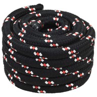 Konopac za čamce, 6 mm, 5 m, crni i crveni
