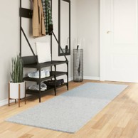 Tepih Huarte kratkih vlakana mekani i perivi plavi 80 x 250 cm