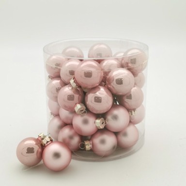 Staklene kuglice set, 12 kom, ø 6 cm, ružičaste