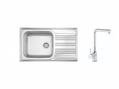 SINK SOLUTION Set sudoper i slavina Bella, inox