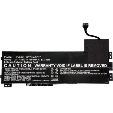 COREPARTS Baterija za HP laptop 82,00Wh Li-Pol 11,4V 7200mAh crna