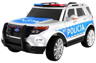 Auto na akumulator SUV POLICE, bijeli