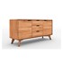 THE BEDS Niska komoda od bukovog drveta, 134x63 cm Greg