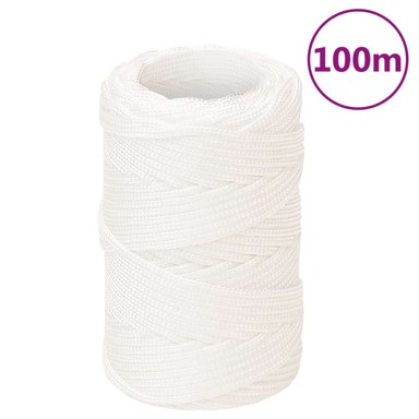 Brodski konop, svijetlo bijeli, 2 mm, 100 m, od polipropilena