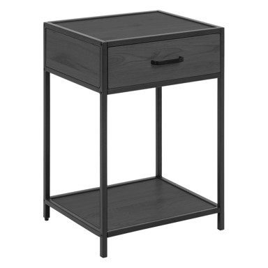 ACTON Crni noćni ormarić Seaford