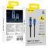 BLAVEC velox pleteni USB-C na USB-C kabel s LED zaslonom, 1,2 m, PD 100 W, 5 A, crni