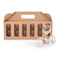 Čašice Bistro 6/1 s tiskom Pobjedi mamurluk, u poklon kutiji