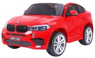 Auto na akumulator BMW X6M XXL, DVOSJED, crveni