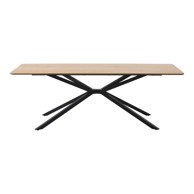 UNIQUE FURNITURE Blagovaonski stol s pločom stola u dekoru hrasta 100x200 cm Cesura