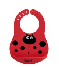 ZOPA Silikonski podbradak, Ladybird, silikon