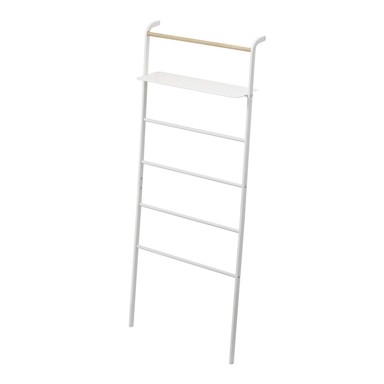 YAMAZAKI Bijeli stalak s policom Tower Ladder