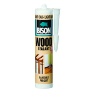 BISON Kit za silikoniranje za drvo SVIJETLI HRAST 300ML