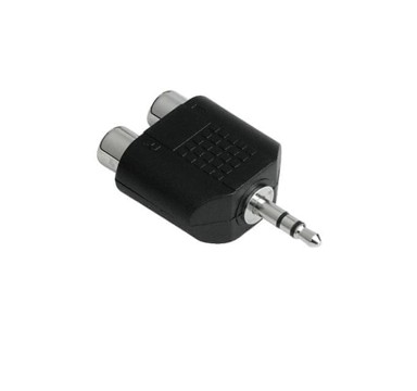 HAMA Audio adapter, 3.5 stereo utikač, crni