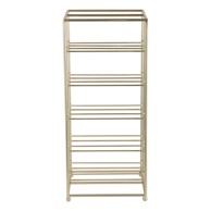 PT LIVING Metalni držač za boce vina, Dual Floor, 10 boca, 25x57x22,5 cm, zlatna